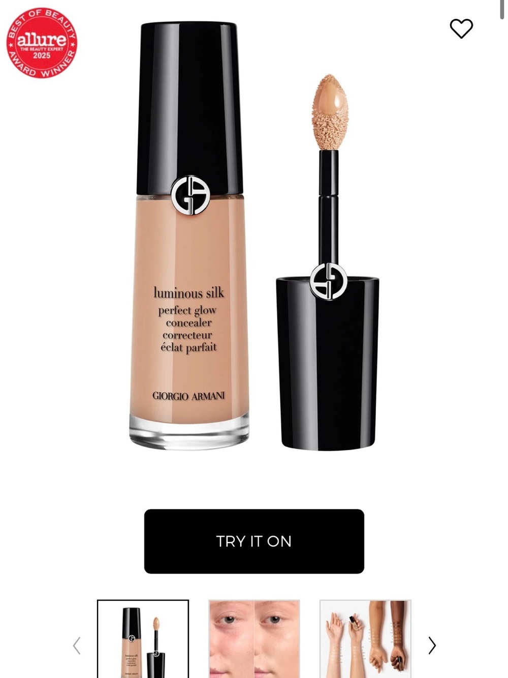 NWT Giorgio Armani Luminous Silk Perfect Glow Concealer color 4.75 size 12 ml